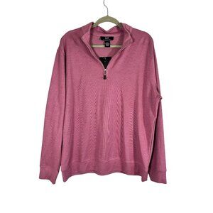 Retro Knit Sweater Pullover Pink L Preppy Feminine Classic Chic Sporty Active